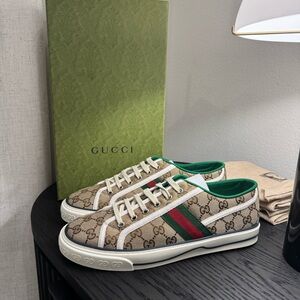 Gucci Tennis 1977 Sneaker GG Canvas Beige Ebony 10